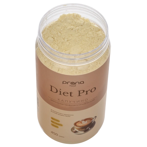 Коктейль PRANA Diet Pro "Капучино", банка 450 гр.