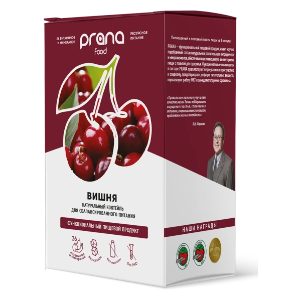 Набор 8 саше PRANA food с вишней, 8х30 гр.